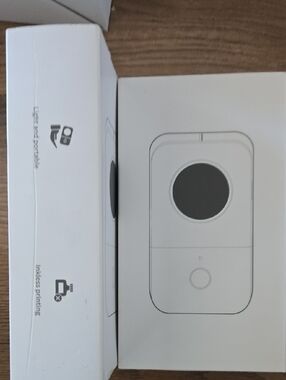 Compact White Portable Label Printer - Small Electronics